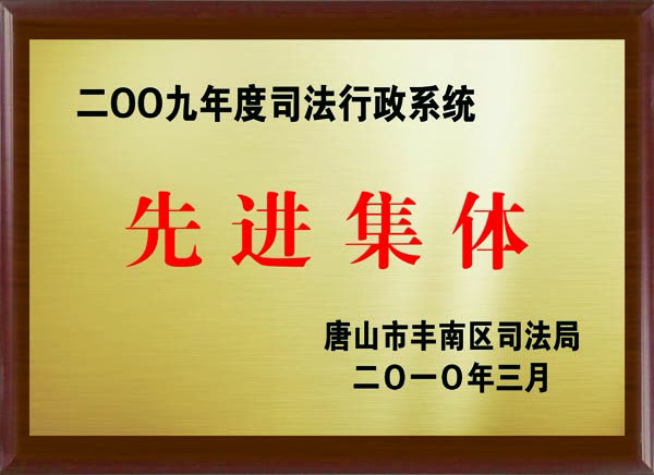 奖状2009
