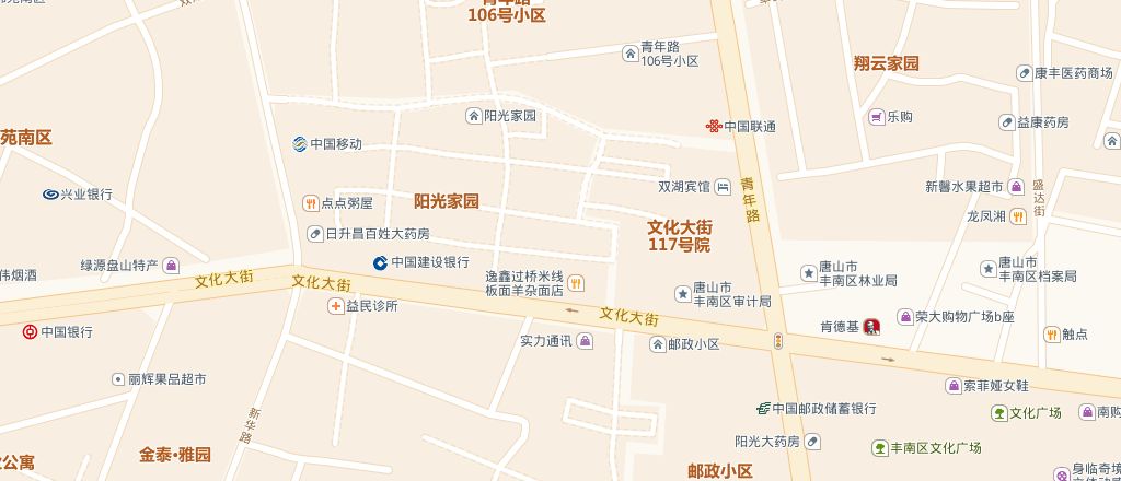 河北丰华律师事务所位置图（青年路与文化大街交口西北侧）